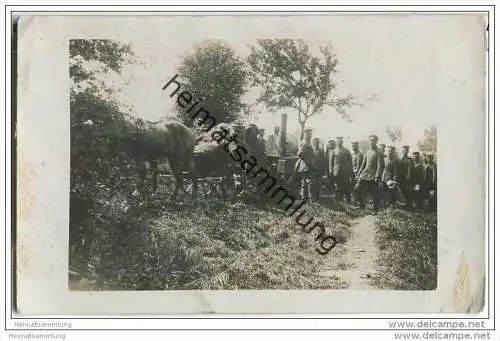 Soldaten - Feldküche - Foto-AK