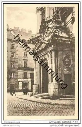 Wien I. - Petersplatz - St. Peterskirche - Marmorportal ca. 1910