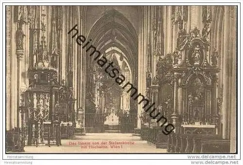 Wien I. - Stefansplatz - Stefanskirche - Hochaltar ca. 1910