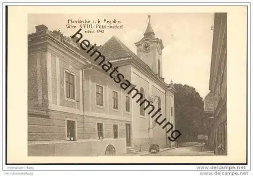 Wien XVIII. - Pötzleinsdorf - Pfarrkirche z. h. Aegidius ca. 1910