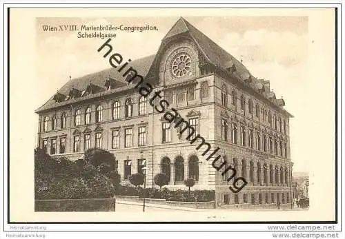 Wien XVIII. - Scheidelgasse - Marienbrüder-Congregation ca. 1910