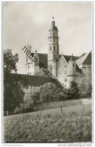 Abtei Neresheim - Prälatur und Turm - Foto-AK