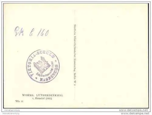 Worms - Lutherdenkmal - Foto-AK Grossformat
