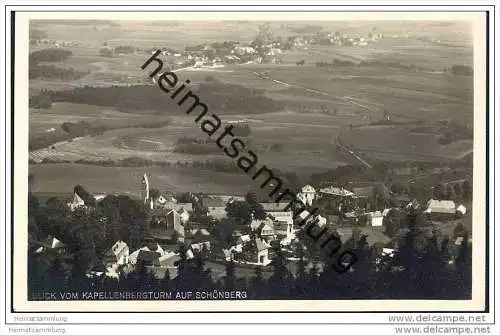 Schönberg - Blick vom Kapellenbergturm - Foto-AK