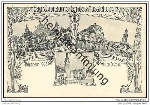 Nürnberg - Jubiläums-Landesausstellung 1906 - Haupt-Restaurant