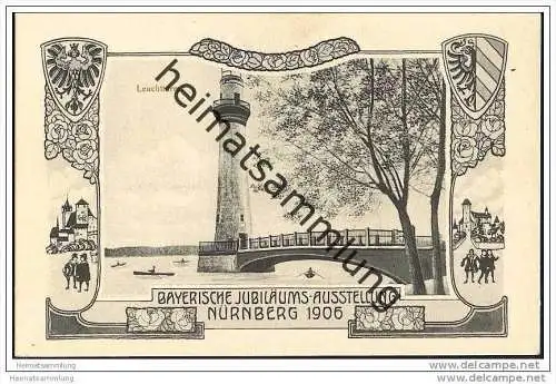 Nürnberg - Jubiläums-Ausstellung 1906 - Leuchtturm