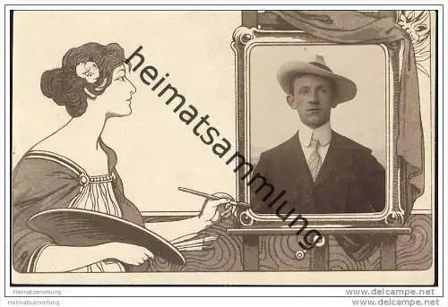 Jugendstil - Malerin - Portrait