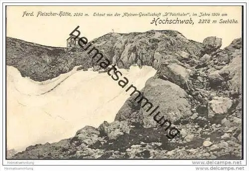 Hochschwab - Ferd. Fleischer Hütte