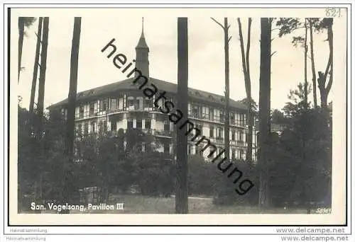 Gommern - Sanatorium Vogelsang - Pavillon III - Foto-AK