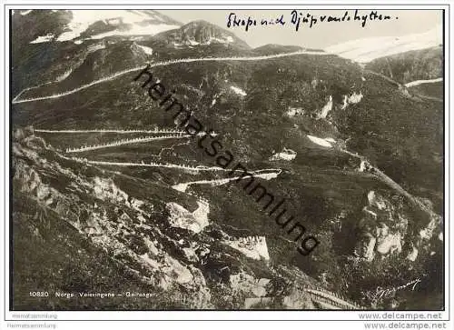 Geiranger - Veisvingene - Foto-AK 30er Jahre