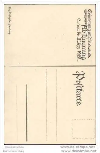 Flensburg - Abstimmung am 14. März 1920