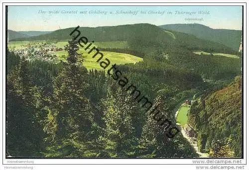 Das wilde Geratal mit Gehlberg und Schneekopf bei Oberhof im Thüringer Wald