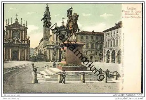 Torino - Piazza S. Carlo - Monumento Em. Filiberto