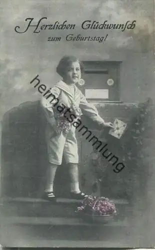 Herzlichen Glückwunsch zum Geburtstag - Briefkasten