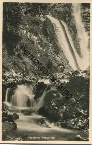 Nesslauer Wasserfall - Foto-AK - Verlag G. Grainer Traunstein
