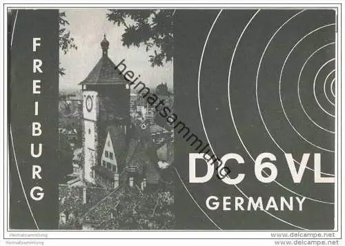 QSL - Funkkarte - DC6VL - Freiburg - 1971