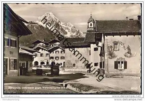 Mittenwald - Untermarkt - Foto-AK