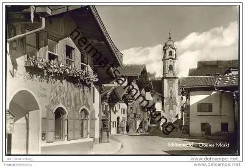 Mittenwald - Oberer Markt - Foto-AK