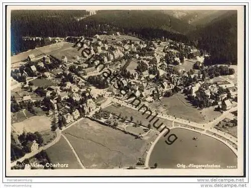 Hahnenklee - Fliegeraufnahme - Foto-AK Grossformat