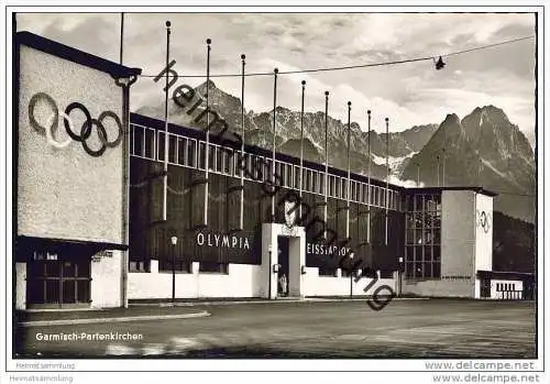 Garmisch-Partenkirchen - Olympia-Eisstadion - Foto-AK
