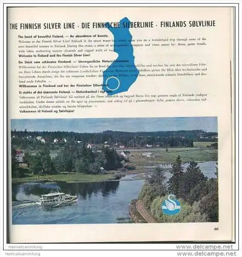 Finnland 1965 - Broschüre mit einem Vorwort vom President of Finnair - 136 Seiten mit unzähligen Abbildungen