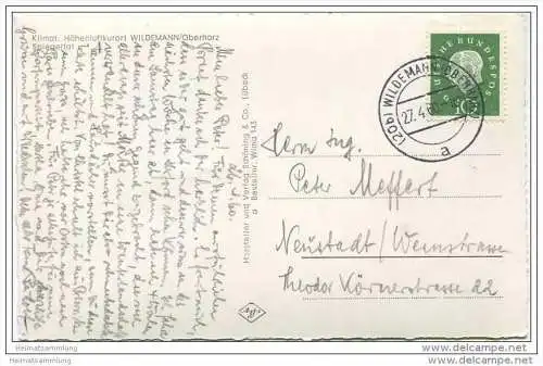 Wildemann - Spiegeltal - Foto-AK