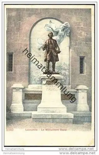 Lausanne - Le Monument Davel ca. 1900