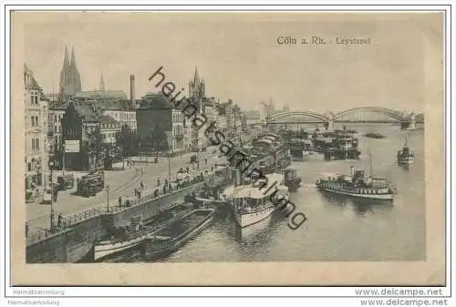 Cöln am Rhein - Leystapel - Verpflegungsstelle Cöln-Deutz - Feldpostkarte