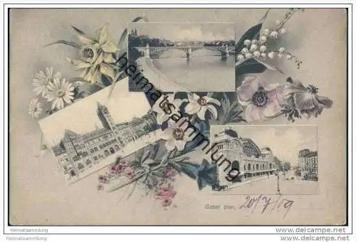 Basel - Wettsteinbrücke - Rathaus - Bahnhof