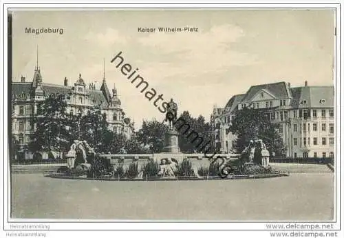 Magdeburg - Kaiser Wilhelm-Platz - Feldpost