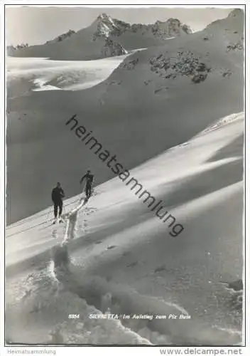 Silvretta im Aufstieg zum Piz Buin - Foto-AK Grossformat - Verlag Foto Rhomberg Dornbirn gel. 1961