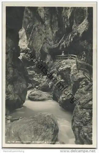 Rappenloch Schlucht bei Dornbirn - Foto-AK - Verlag C. Risch-Lau Bregenz