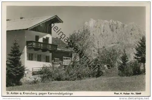 St. Anton am Kranzberg - Karwendelgebirge - Foto-AK - Verlag Hans Huber Garmisch-Partenkirchen