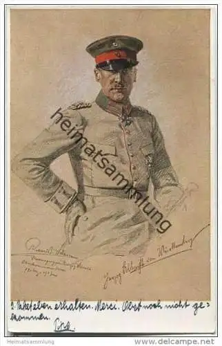 Herzog Albrecht von Württemberg - Verwundeten Fürsorge