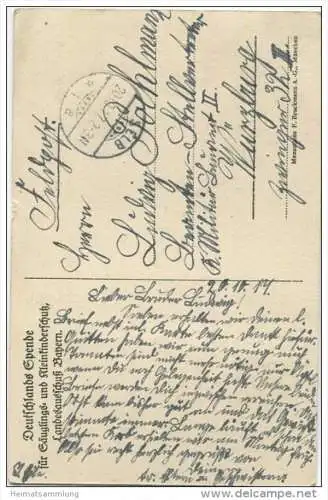 Isabelle Prinzessin von Bayern Gemahlin von Franz von Bayern - Feldpost gel. 1917