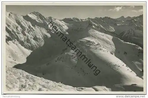 Blick vom Iseler gegen Süden - Foto-AK - Verlag Photohaus Kaufmann Hindelang gel. 1937