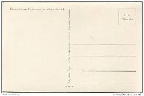 Heilbronnerweg - Plattenhang am Steinschartenkopf - Foto-AK - Verlag J. Heimhuber Sonthofen