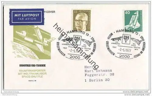 Brief Hamburg - Industrie und Technik - Luftpost - Sonderstempel 1977