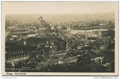 Prag - Praha - Pohleds Rozhledny na Petrine - Foto-AK 1926