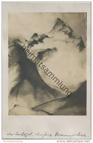 Hedwig Hornburg Malerin aus Braunschweig - Künstlerkarte ""der Ankogel, unsere Sommerliebe"" verschickt von Hedwig Hornb