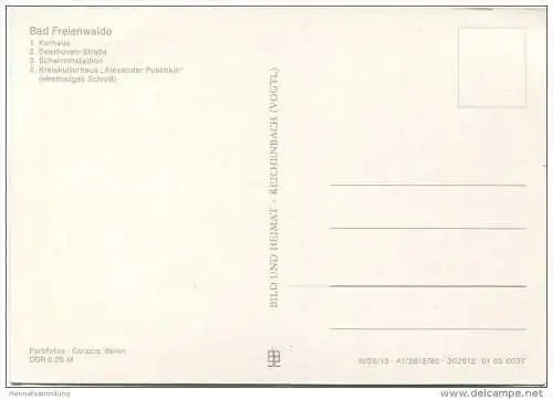 Bad Freienwalde - AK Großformat - Verlag Bild und Heimat Reichenbach