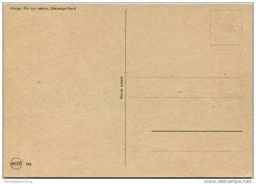 Geirangerfjord - De syvsostre - AK Grossformat 40er Jahre