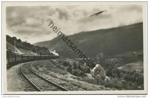 Aandalsnes - Eisenbahn - Foto-AK 30er Jahre - Verlag Carl Müller &amp; Sohn Hamburg