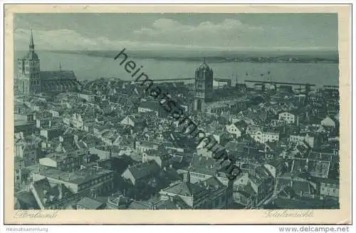 Stralsund - Totalansicht - Verlag Julius Simonsen Oldenburg gel. 1920