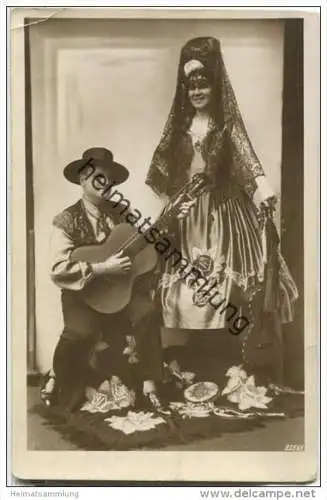 Duo Ysuretta Bandero - Weinhaus Just 1931 - rückseitig eigenhändige Widmung