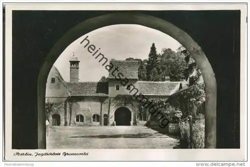 Berlin Grunewald - Jagdschloss - Foto-AK