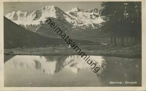 Bernina Gruppe - Foto-AK - Edition Guggenheim & Co. Zürich gel. 1929