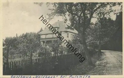 Pulsnitz - Gasthaus Waldhaus - Verlag Paul Schulze Dresden gel. 1929