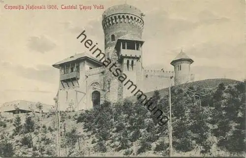 Expositia Nationala 1906 - Castelul Tepes Voda - Stengel & Co. Dresden