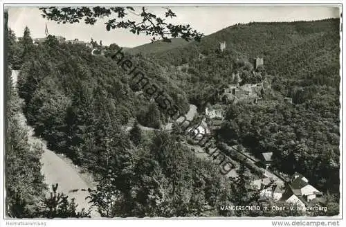 Manderscheid - Oberburg - Niederburg - Foto-AK